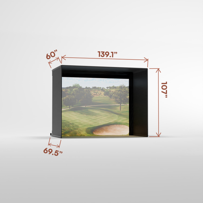 Carl's Place Pro Golf Enclosure with Impact Screen