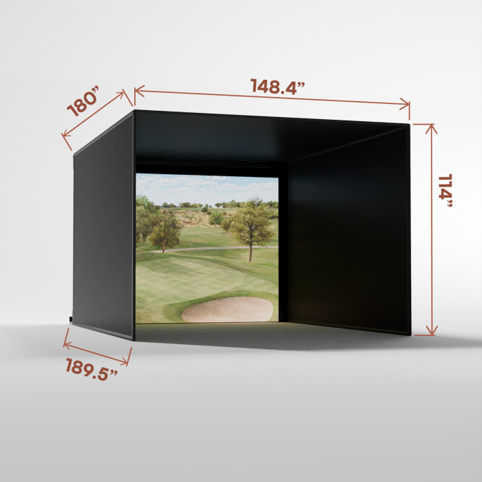 Carl's Place Pro Golf Enclosure with Impact Screen